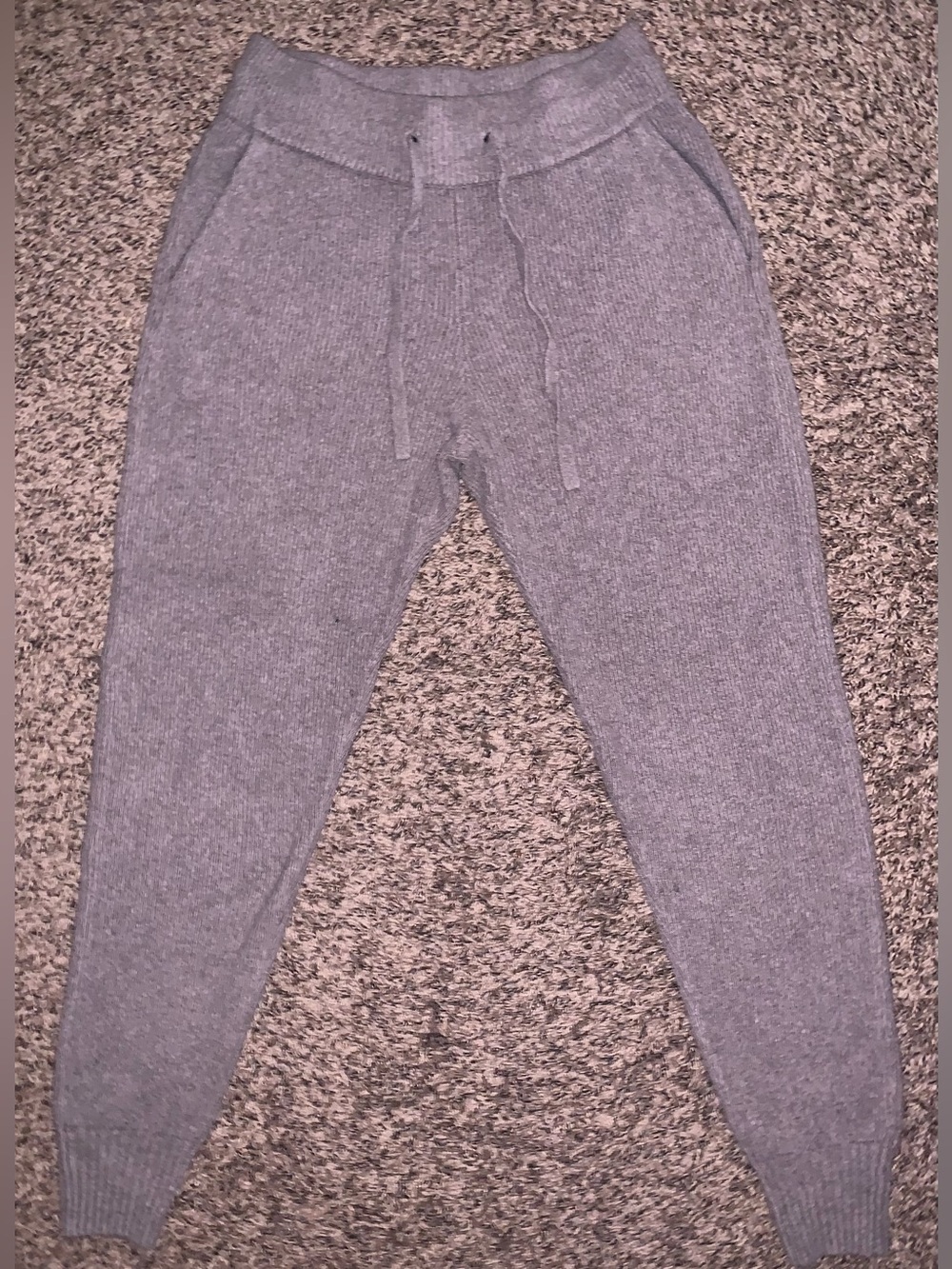 Abercrombie & Fitch Ribbed Knit Taupe Sweater Pants